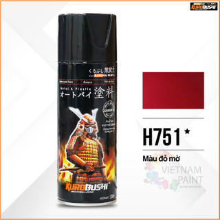 Sơn xịt Samurai Kurobushi - màu đỏ mờ H751 chuyên dùng cho xe máy