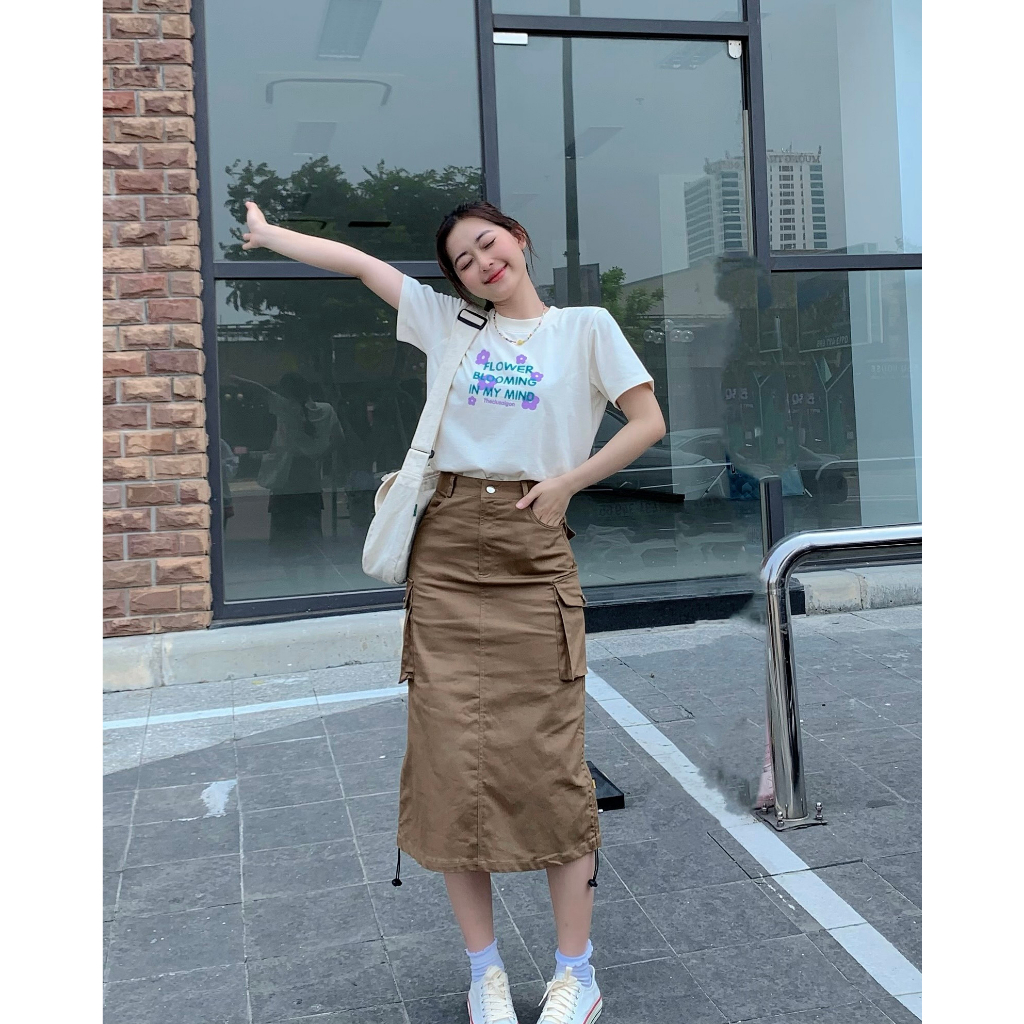 Áo thun baby tee THE CIU - Flower Baby Tee