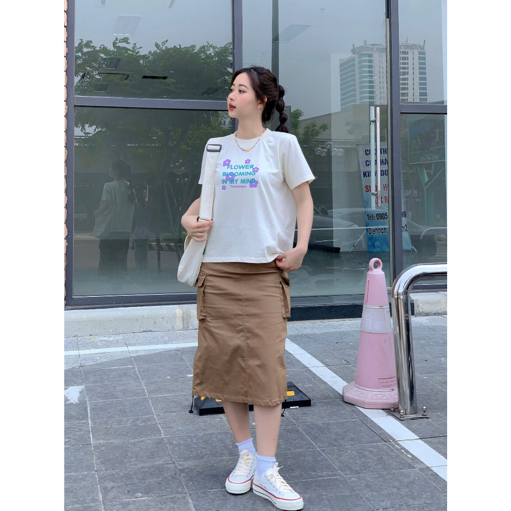 Áo thun baby tee THE CIU - Flower Baby Tee