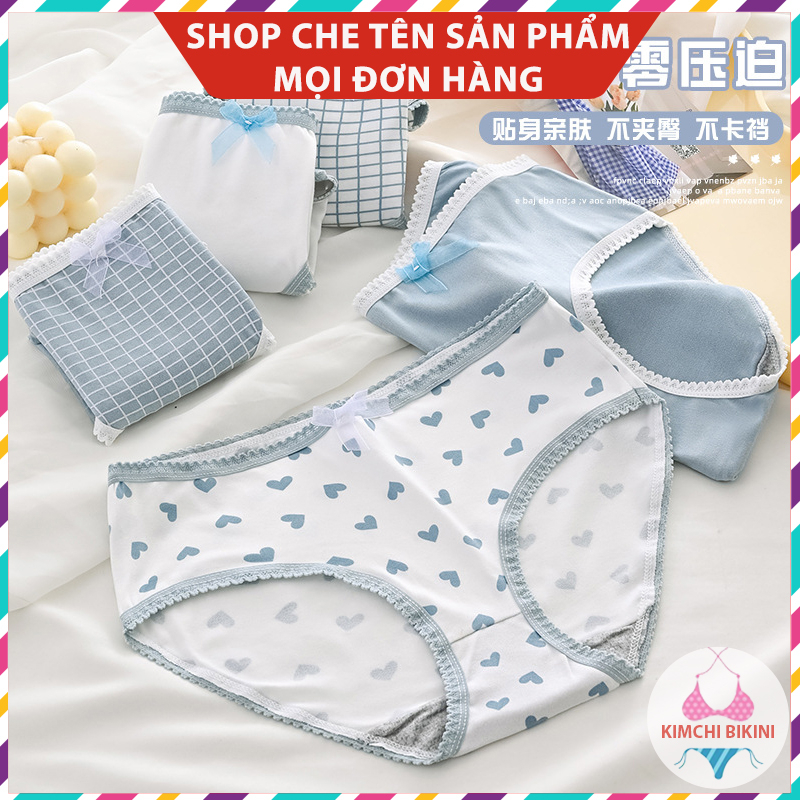 Quần chíp cốt tông co dãn nữ in hình xinh đẹp dễ thương KIMCHIBIKINI mua quần lót nữ nâng mông tôn dáng chống viêm QL093