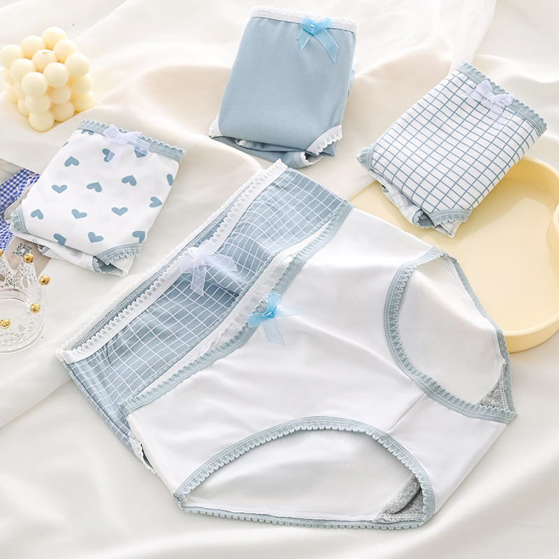 quần xip nữ Cotton nơ mịn xinh đẹp dễ thương KIMCHIBIKINIquần lót nữ sỉ mềm mại thoáng mát QL093