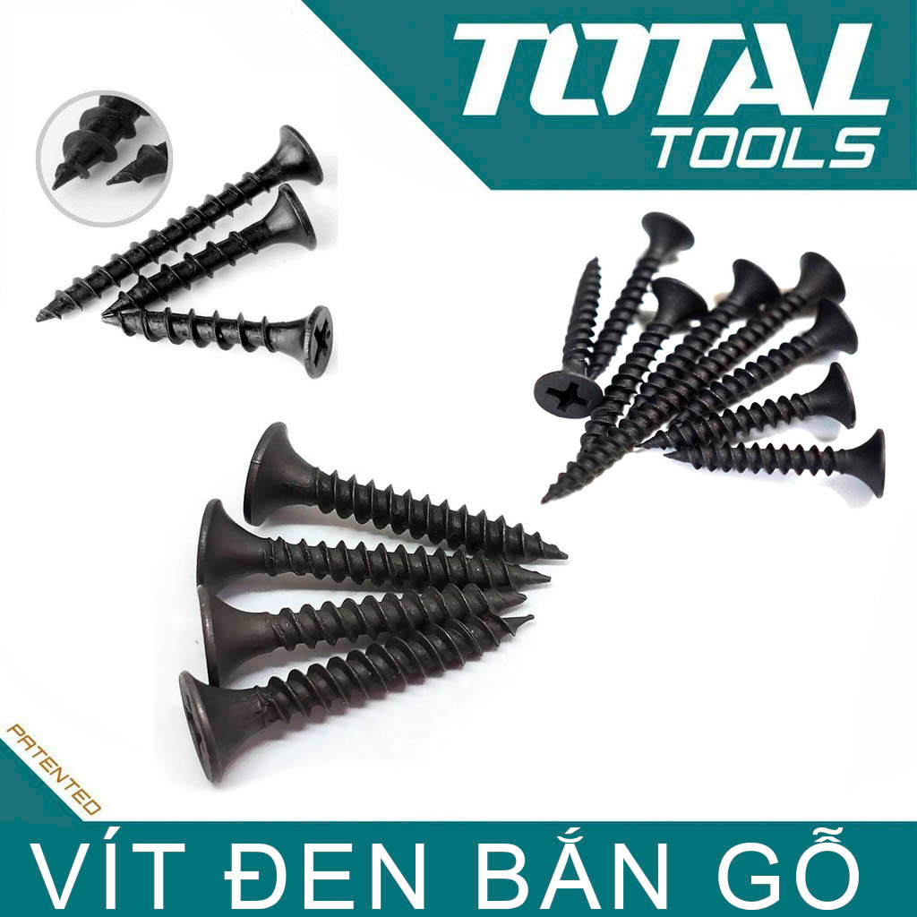 Vít đen 2F gói 1Kg siêu nhiều bắn gỗ, trần, thạch cao, gỗ công nghiệp, nhựa
