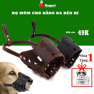 Rọ mõm cho chó nhiều size chất liệu da mềm, bền chống cắn, sủa có thể điều chỉnh hàng chất lượng cao YEUPET