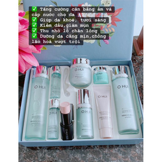 Set dưỡng ẩm Ohui aqua cấp nước kiềm dầu chống lão sáng mịn da