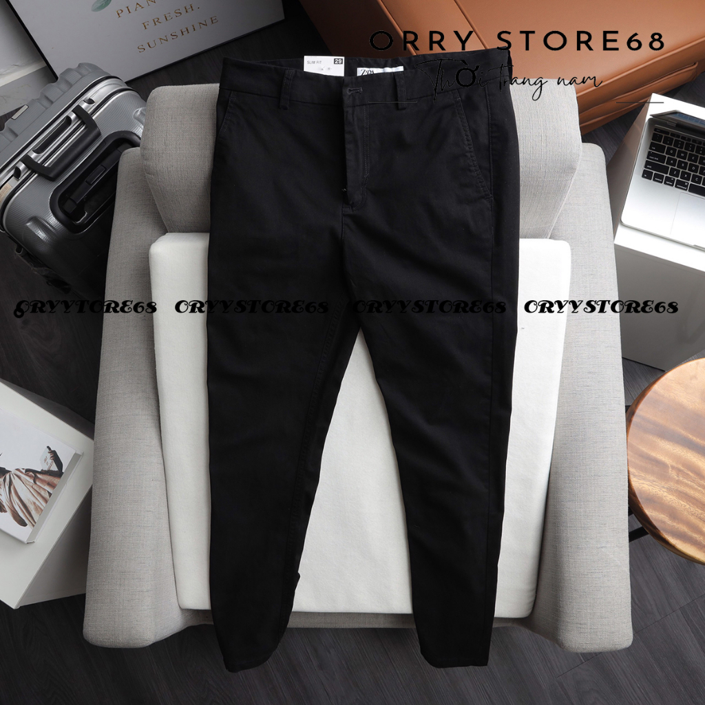 Quần Dài Kaki Nam Form Slim-Chất Vải Kaki Cotton Co Giãn TRẺ TRUNG năng động BOM79
