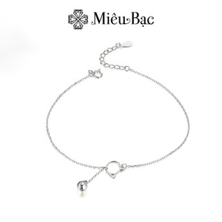 Lắc chân bạc nữ mèo chuông Miu Miu chất liệu bạc S925 thời trang phụ kiện trang sức nữ Miêu Bạc L500079