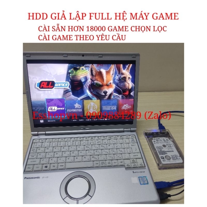 Ổ cứng HDD Toshiba 320GB chạy giả lập FULL hệ máy game - đã cài sẵn hơn 18000 game + nhận cài game theo yêu cầu