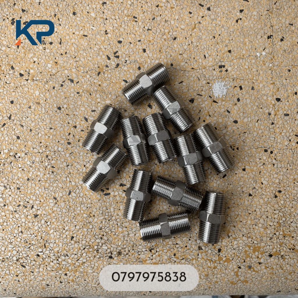 Kép inox 304-Cút nối nhanh -Nối ren ngoài inox, kép bằng, kép giảm