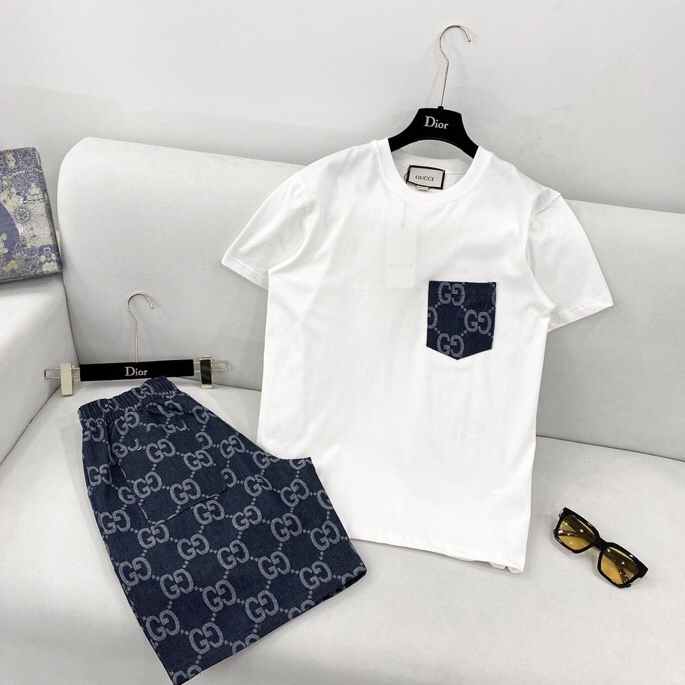 Bộ Cộc Tay Thể Thao Nam GC Cực Hót - Bộ Quần Áo Nam Họa Tiết GC Thoáng Mát Phong Cách M87 | BigBuy360 - bigbuy360.vn