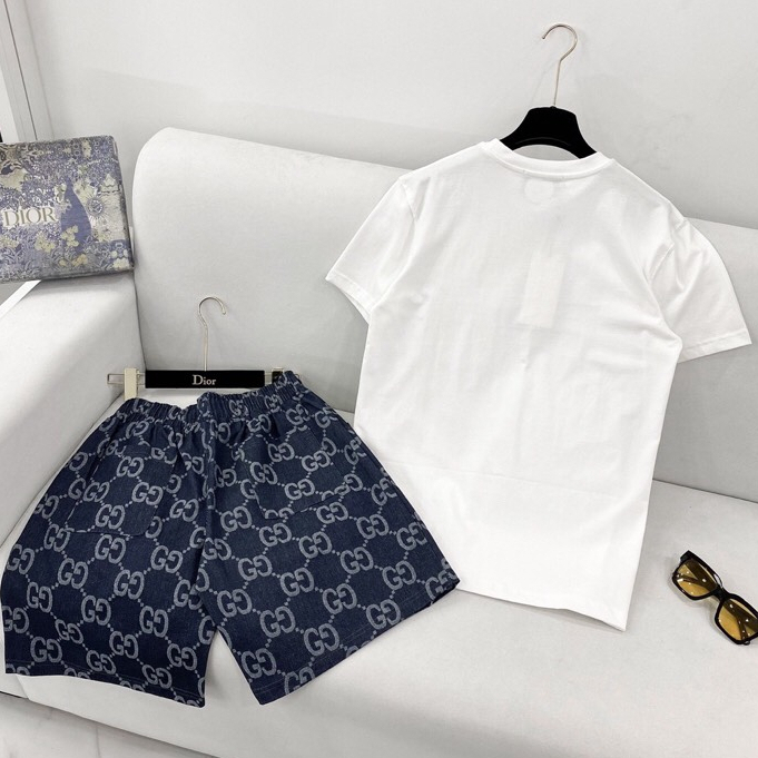 Bộ Cộc Tay Thể Thao Nam GC Cực Hót - Bộ Quần Áo Nam Họa Tiết GC Thoáng Mát Phong Cách M87 | BigBuy360 - bigbuy360.vn