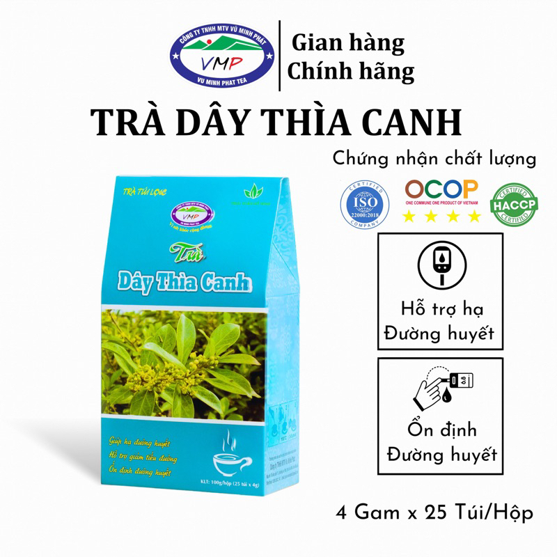 Trà Dây Thìa Canh VŨ MINH PHÁT - Hỗ Trợ Hạ Đường Huyết - Ngăn Ngừa Các Biến Chứng Tiểu Đường.
