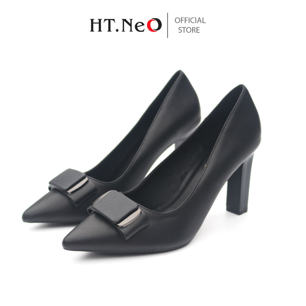 Giày Cao Gót - Giày Nữ Cao Cấp HT.NEO Da Bò Thật Êm Mềm ,Gót Cao 8cm ,Thiết Kế Trẻ Trung , Sang Trọng - GC20
