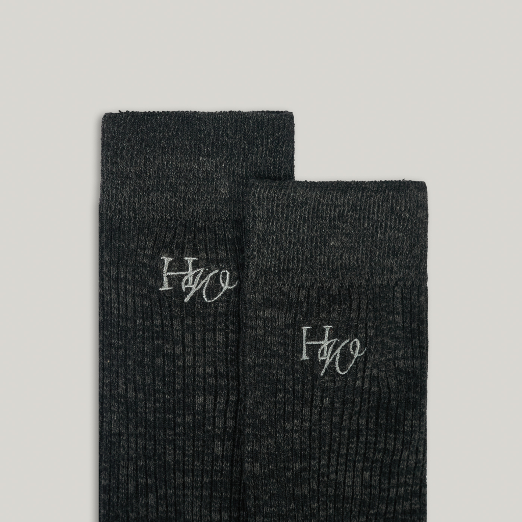 Tất Cotton cao cổ thêu logo Highway (Menswear)