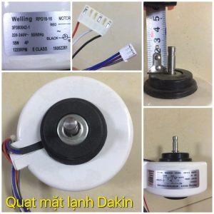 Motor quạt màn lạnh điều hòa daikin ac220v-18w-6 dây-trục 2.5cm quạt dàn lạnh - mặt lạnh daikin 18w