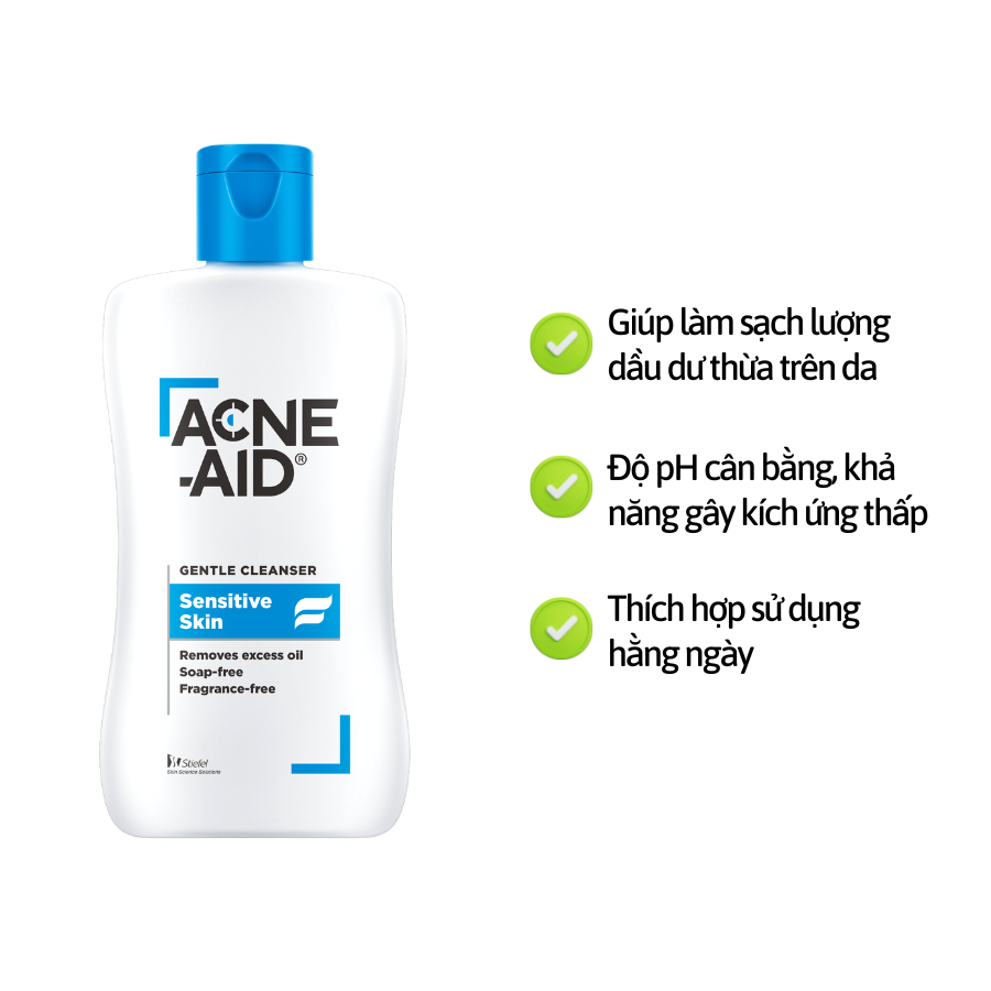 (Quà tặng không bán) Sữa rửa mặt Acne-Aid Gentle Cleanser Sensitive Skin 30ml