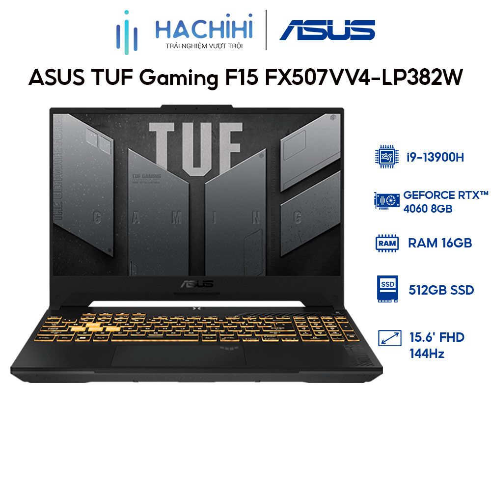 Laptop ASUS TUF Gaming F15 FX507VV4-LP382W (i9-13900H | 16GB | 512GB | GeForce RTX™ 4060 8GB | 15.6' FHD 144Hz)