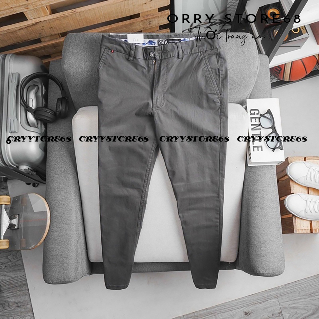 Quần Dài Kaki Nam Form Slim-Chất Vải Kaki Cotton Co Giãn TRẺ TRUNG năng động BOM79