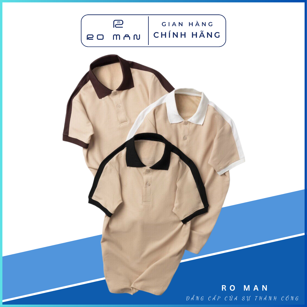 Áo thun POLO ngắn tay thiết kế vải cá sấu cotton cao cấp cực hot RM - 52