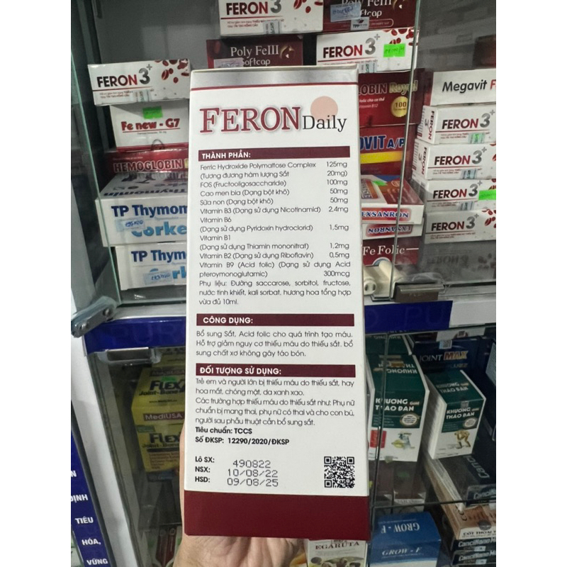 Feron daily sắt hữu cơ không nóng ,không táo