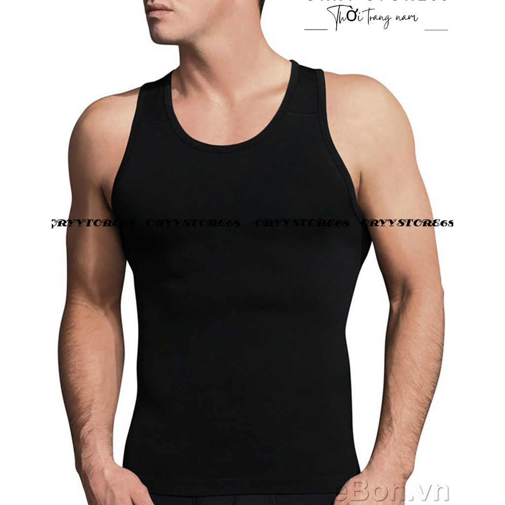 Áo ba lỗ nam, áo thun body from ôm dáng chuẩn GYM SIZE 40kg đến 95kg giá sale CGT49