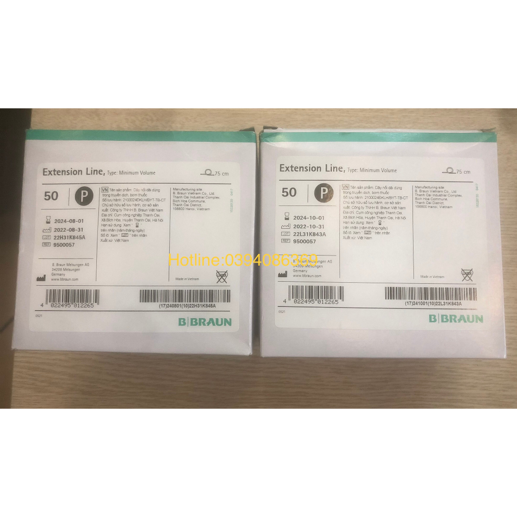 Dây Nối Bơm Tiêm Điện B/Braun Dài 75cm