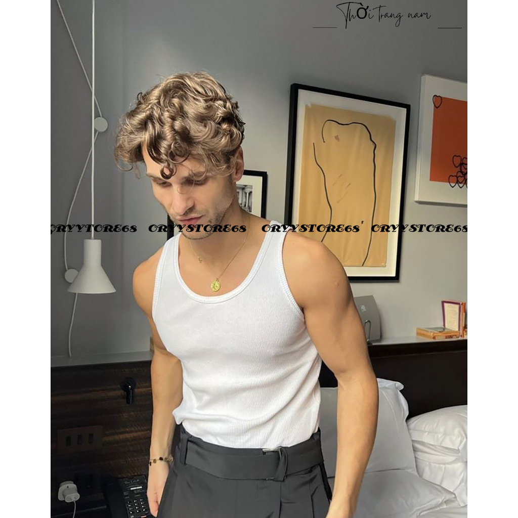 Áo ba lỗ nam, áo thun body from ôm dáng chuẩn GYM SIZE 40kg đến 95kg giá sale CGT49