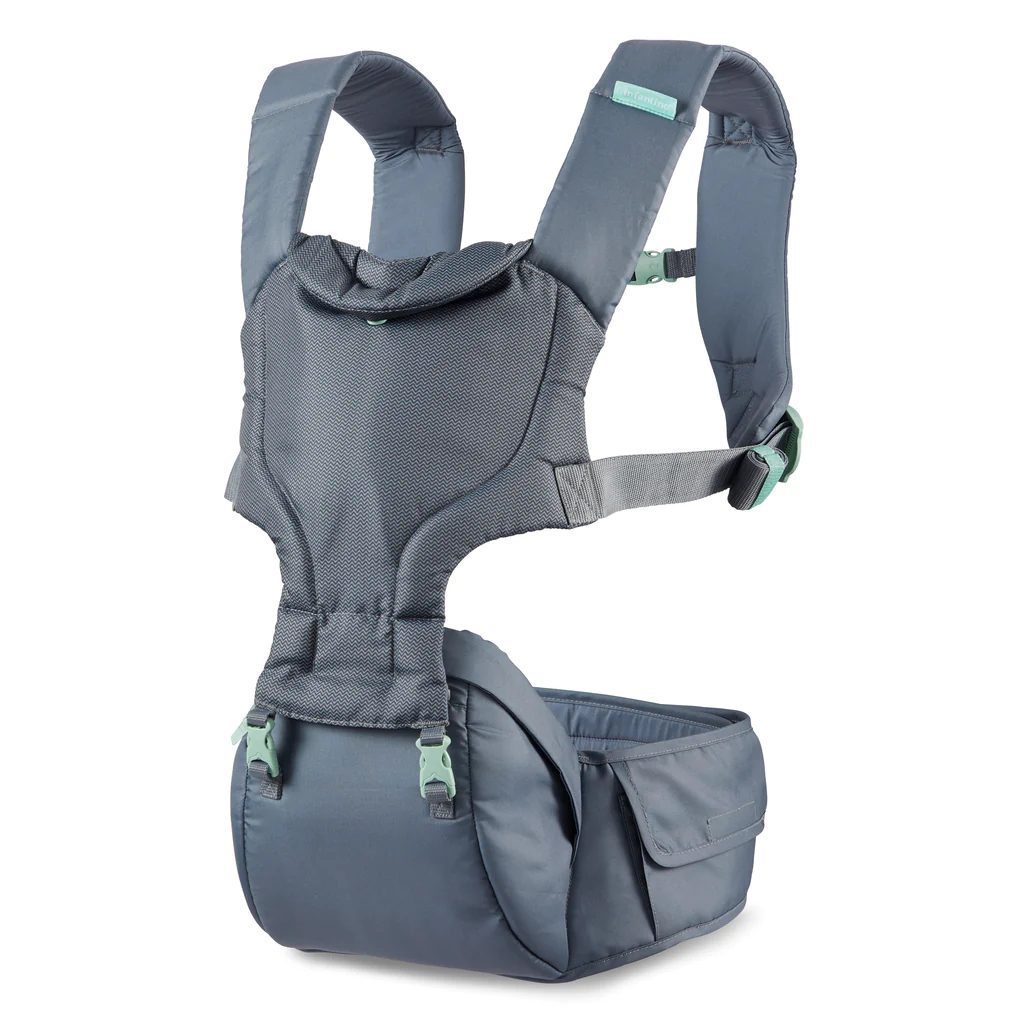 Địu ngồi cho bé Infantino Hip Rider Plus 5in1 0m+, đai địu trợ lực 5 tư thế - Monnie Kids