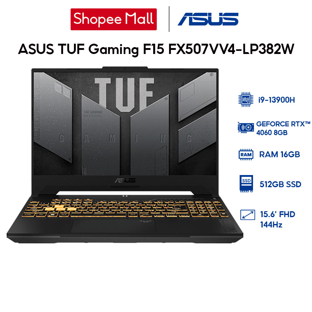 Laptop ASUS TUF Gaming F15 FX507VV4-LP382W i9-13900H | 16GB | 512GB |RTX™ 4060 8GB