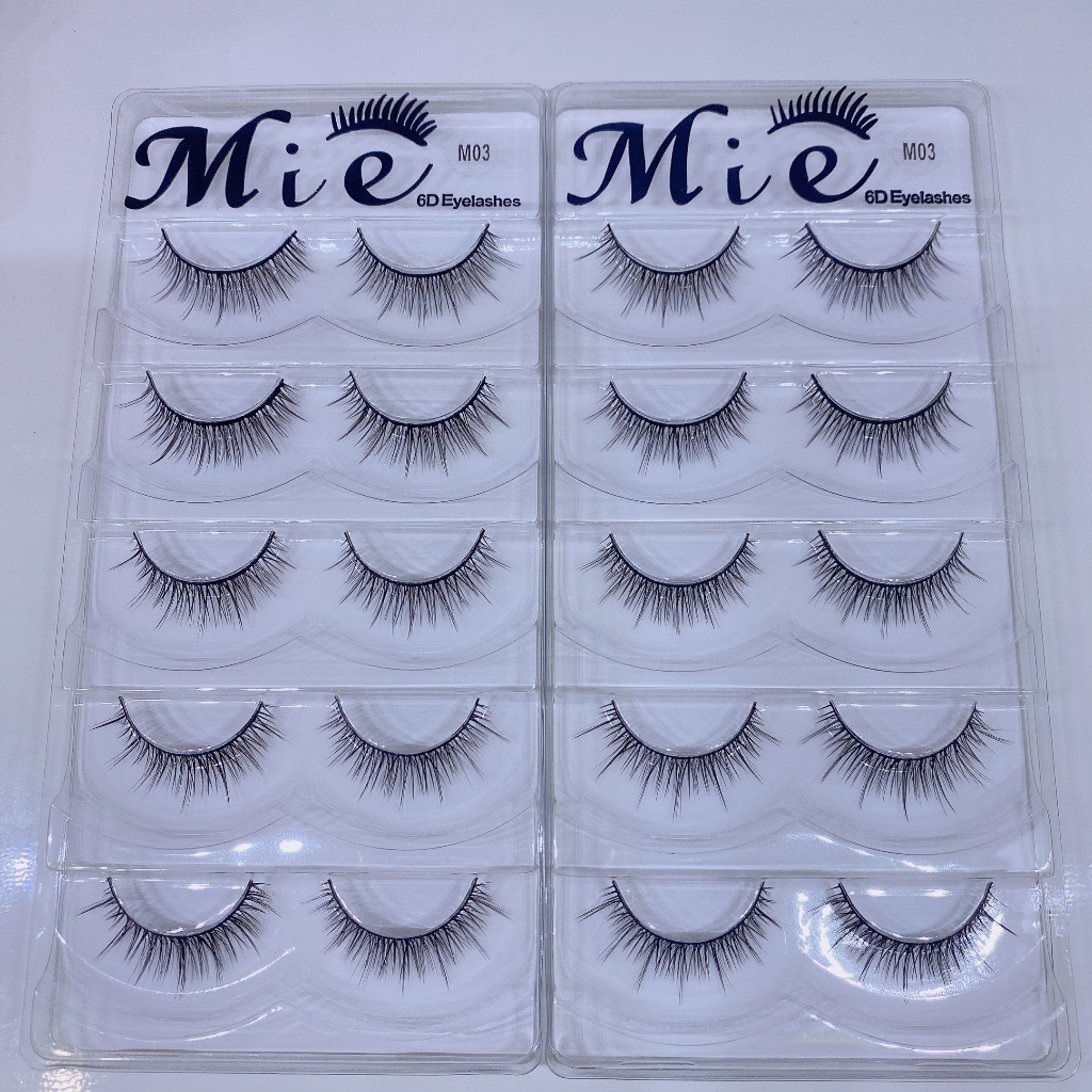 Mi giả Mie 03 6D 5 cặp tự nhiên cao cấp chính hãng chuyên dùng cho makeup