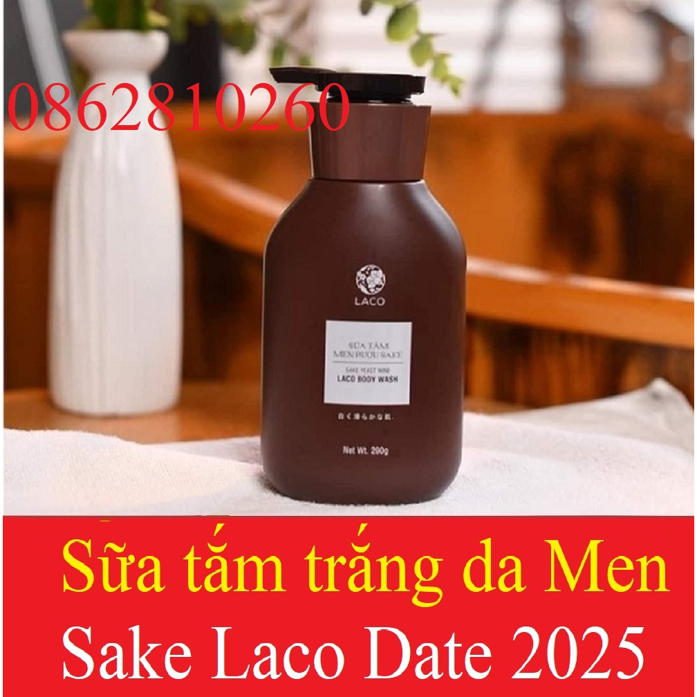 SỮA TẮM MEN RƯỢU SAKE BODY WASH , sữa tắm trắng da laco