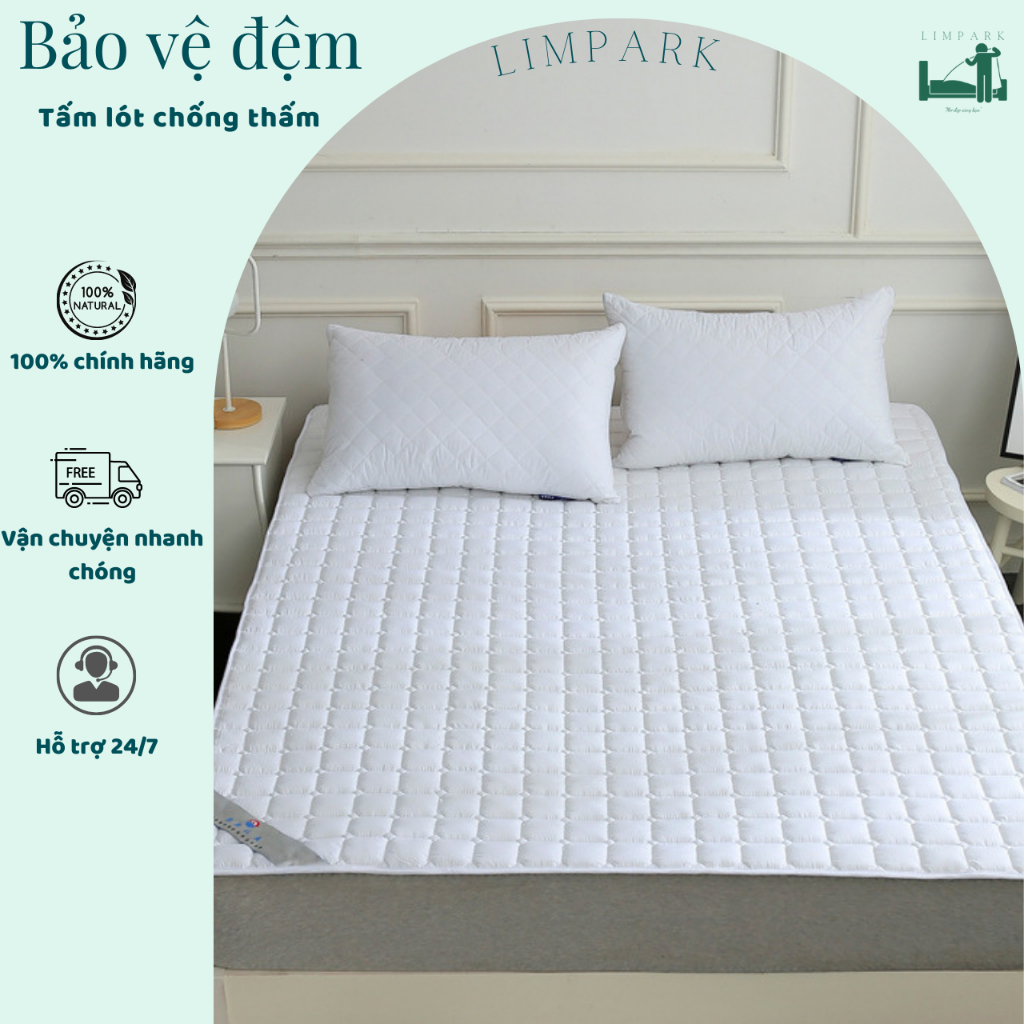 Bảo vệ nệm (Chống Thấm Tuyệt Tối )tiêu chuẩn Khách Sạn 5 Sao,bảo hành 1 đổi 1