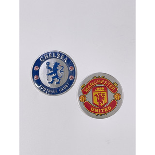 Tem nhôm câu lạc bộ Manchester, Chelsea size 7.5cm có sẵn keo dán trang trí xe máy, laptop…có khả năng chịu nhiệt tốt