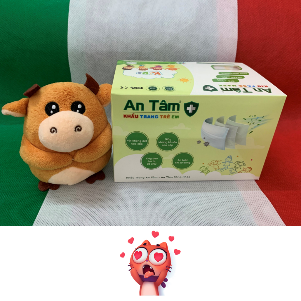 Khẩu trang cho bé y tế An Tâm - Hộp 50 cái