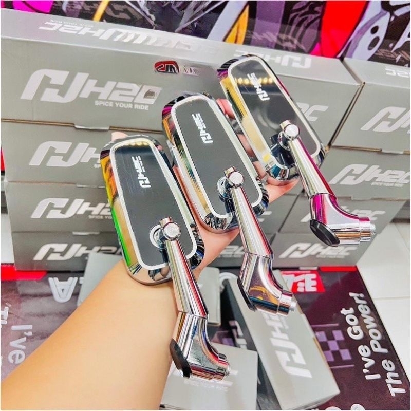 Gương Chiếu Hậu H2C Chân Ngắn XiKen Sáng Bóng