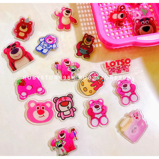 Huy hiệu phụ kiện, pin cài trang trí áo, balo, túi ví mẫu gấu dâu lotso