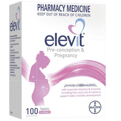 TPBS viên uống ELEVIT 100 viên dành cho phụ nữ mang