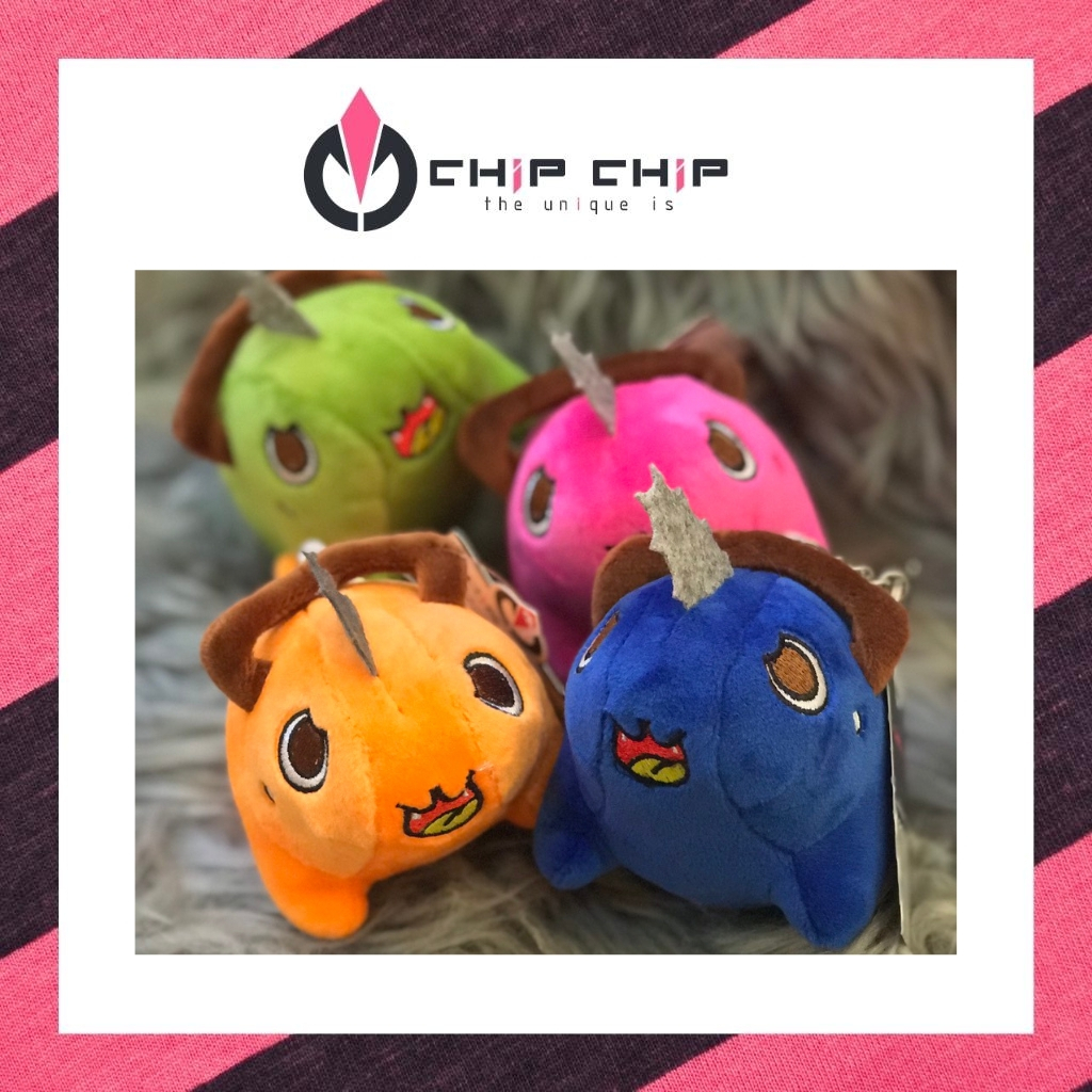 Móc Khóa Thú Bông Chainsaw Man Pochita Mini Dễ Thương
