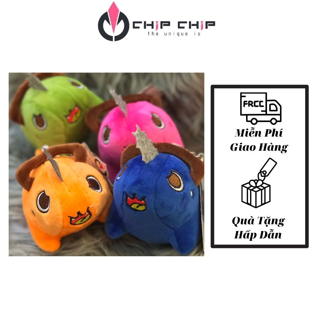 Móc Khóa Thú Bông Chainsaw Man Pochita Mini Dễ Thương