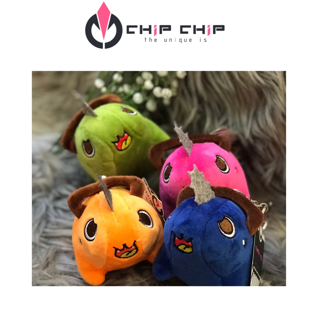 Móc Khóa Thú Bông Chainsaw Man Pochita Mini Dễ Thương