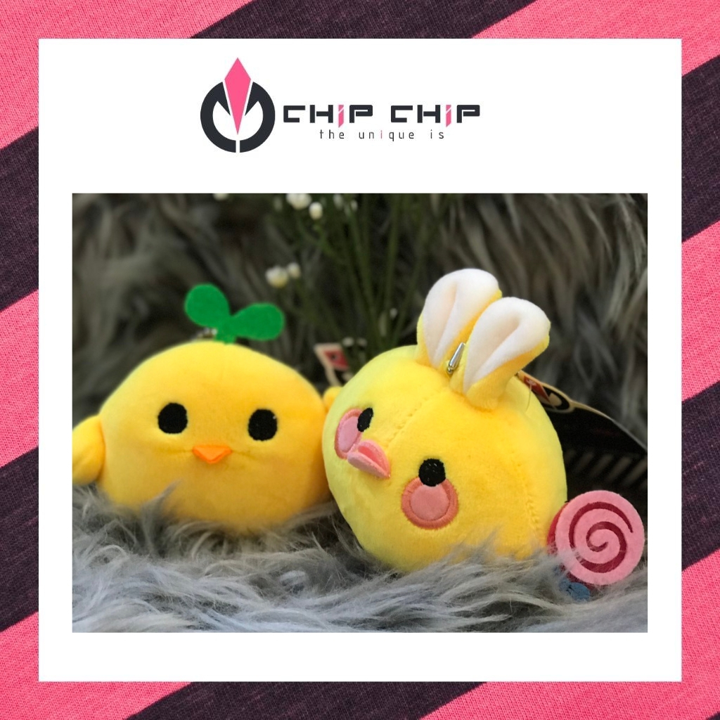 Móc Khóa Thú Bông Vịt, Gà Mini Dễ Thương