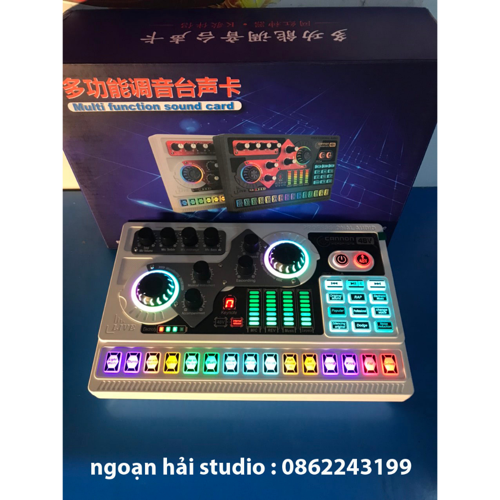 sound card X5 hàng chính hãng , âm thanh hay . tích hợp cả mic 48v & 5v