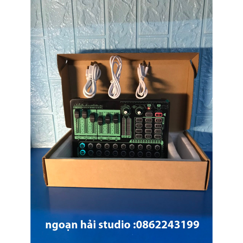 sound card H9 .hàng chính hãng , kết nối nhạc bằng bluetooth , am thanh cực vang