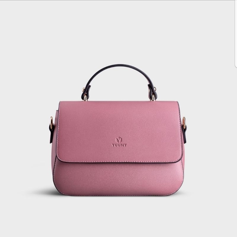 Túi Xách nữ đeo chéo da mềm thiết kế logo đơn giản Yuumy chính Hãng YN86