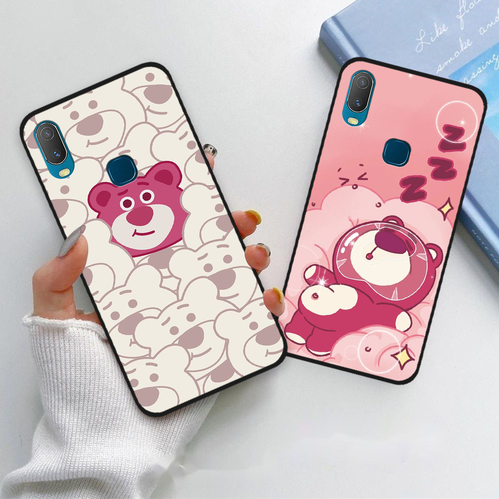 Ốp lưng Vivo Y11 / Vivo 1906 gấu dâu lotsoo lông xù