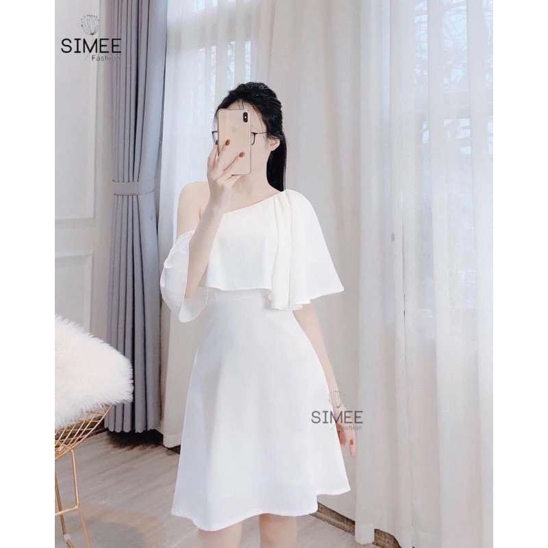 Váy tiệc lệch vai