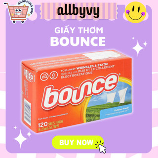 Allbyvy Giấy thơm quần áo Bounce Hộp 120 tờ
