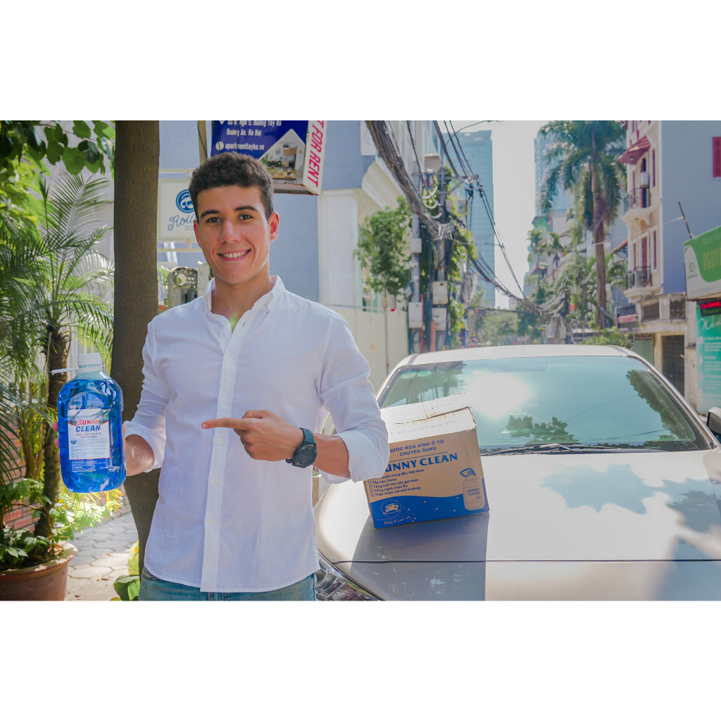 Nước Rửa Kính Ô Tô Chuyên Dụng 1 Can 2 Lít Chính Hãng SunnyClean