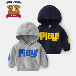 Áo khoác hoodie cho bé  Wapypy áo nỉ có mũ họa tiết chữ đáng yêu hàng xuất Âu Mỹ