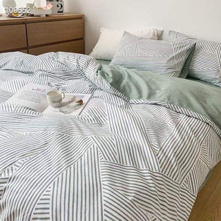 Chăn ga gối cotton living " " - bộ chăn ga gối cotton 100% nhập khẩu 4 món