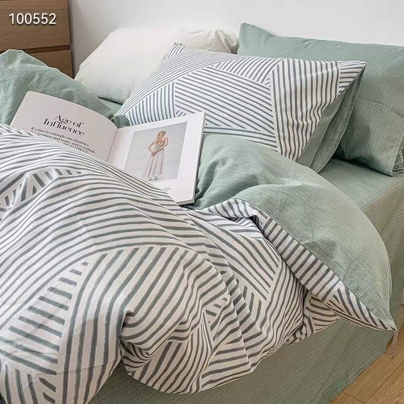 Chăn Ga Gối Cotton Living " " - Bộ Chăn Ga Gối Cotton 100% Nhập Khẩu 4 món